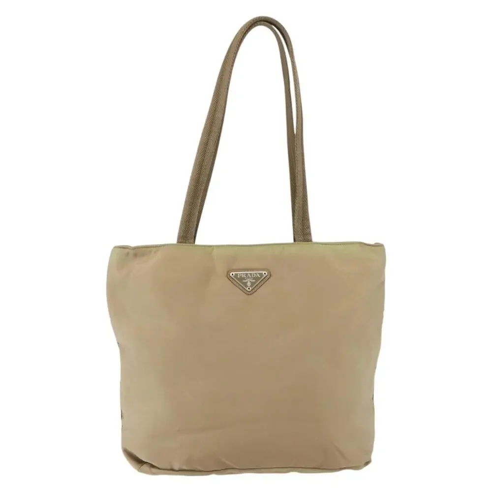 Prada Nylon Tote Bag Beige